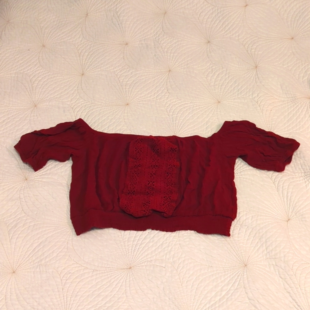 Cropped smock bottom shirt